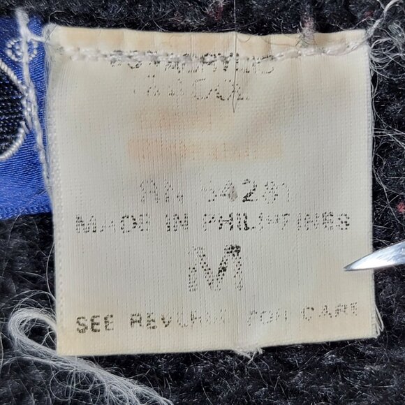 VTG 20 ANS Mariea Kim Womens 80s Retro Artsy Abstract Embroidered Sweater Medium - Picture 7 of 8